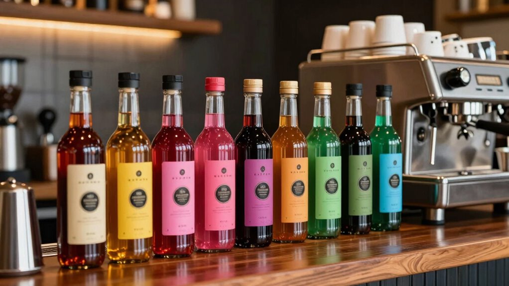 efficient syrup organization system
