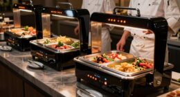 induction buffet warmer safety