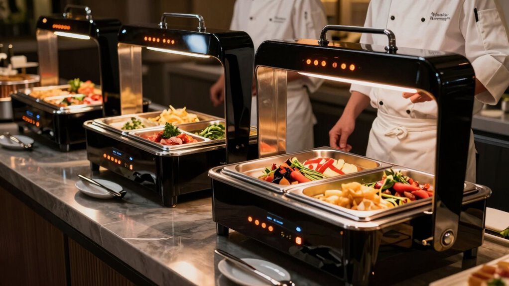 induction buffet warmer safety