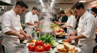 interactive food preparation area