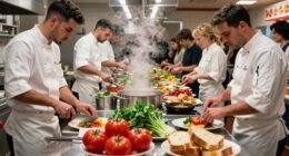 interactive food preparation area