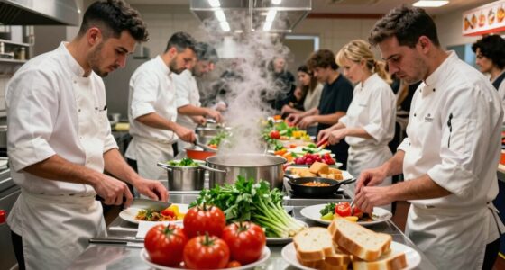 interactive food preparation area