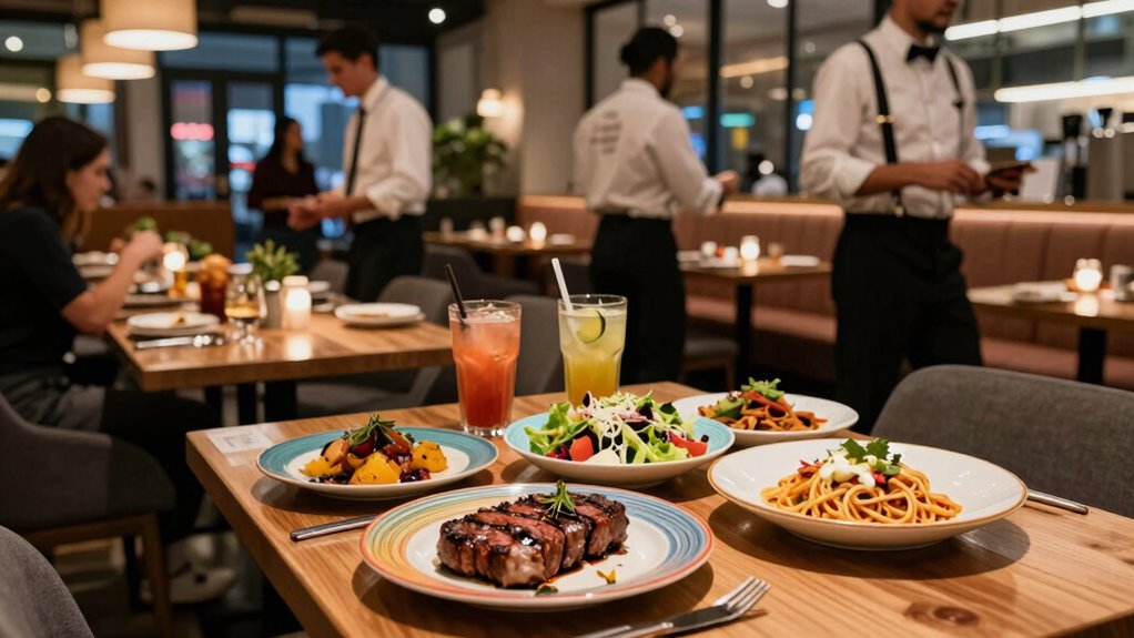 menu item sales distribution