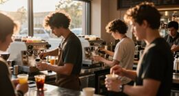 morning rush coffee workflow