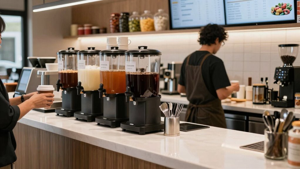 optimized coffee station workflow