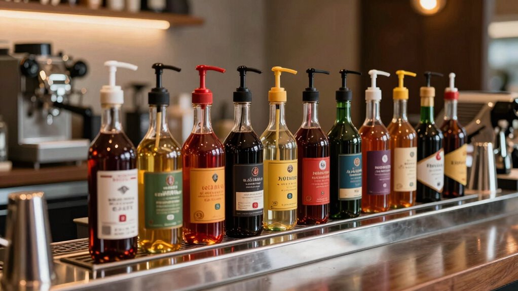 organized efficient syrup storage