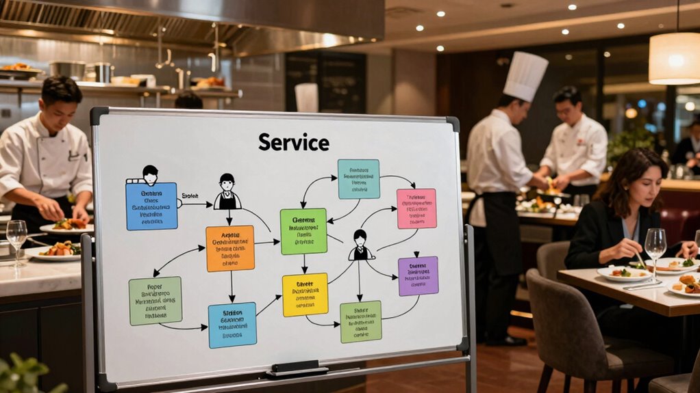 restaurant service process diagram