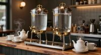 tea service hot water towers