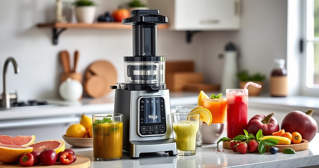 Refreshing Summer Juice with Ninja NeverClog Cold Press Juicer