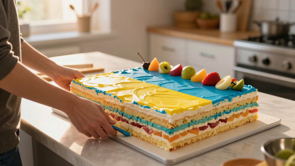 Martha's Giant Flag Cake Served 250 Guests—Here's How to Make It Yourself
