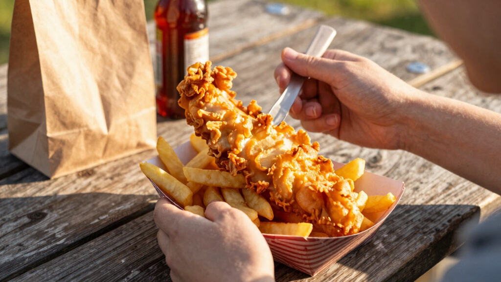 Real Authentic British Fish And Chips 🇬🇧