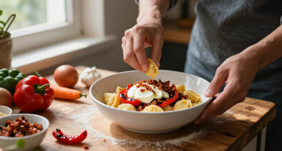 Gnocchi Estivi Con Mozzarella, Peperoni E Pancetta