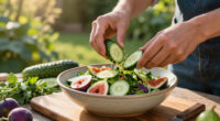 Insalata Di Cetrioli Misti E Fichi