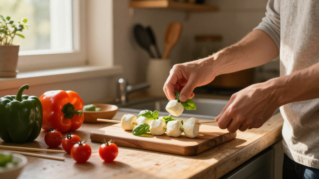 Spiedini Di Mozzarella, La Ricetta Vegetariana