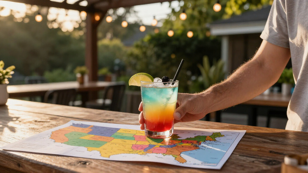 All Of The Cocktails Named After U.S. States, Mapped