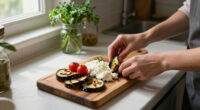 Melanzane, Pomodorini Confit E Ricotta Salata, Antipasto Vegetariano