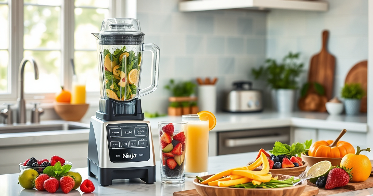 Ninja Professional Blender: Effortless Pool Party Smoothies & Drinks
