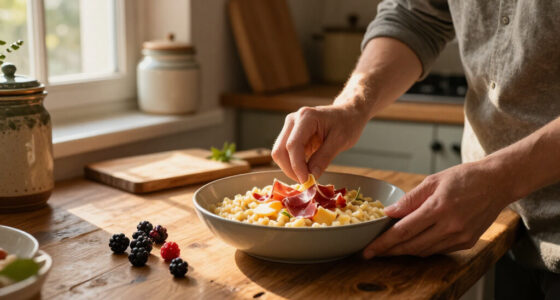 Orzotto Al Formaggio, Speck E Frutti Di Bosco