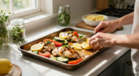 Sheet Pan Tuscan Lemon Chicken