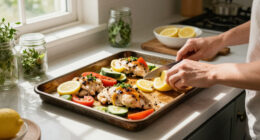 Sheet Pan Tuscan Lemon Chicken