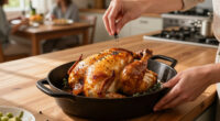 This Whole Roast Chicken Au Poivre Is Dinner Party Gold