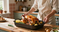 Sunday Roast Chicken, Italian Style: Lemon, Herbs, And Pan Potatoes
